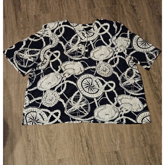Vintage Liz MoOdy Women's Blouse Compass - Picture 1 of 4